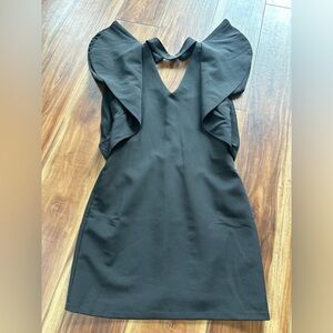 Bat wing women’s black dress